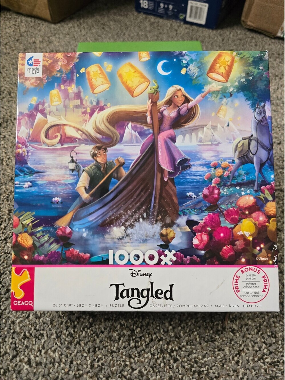 Ceaco Disney Tangled 1000 Pc Jigsaw Puzzle Rapunzel Princess Complete